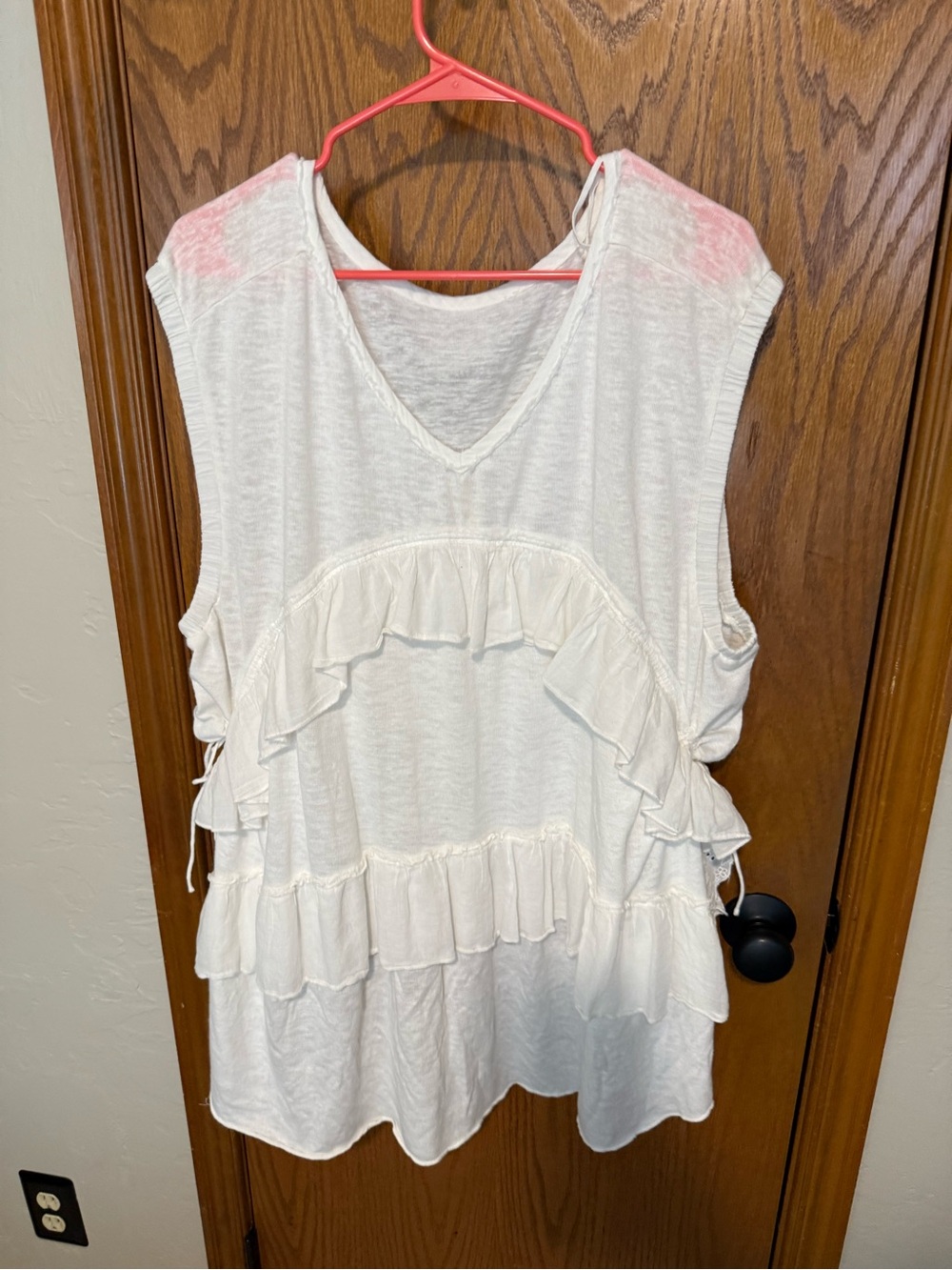 Free People Ruffled Claire Tee - Picture 3 of 7
